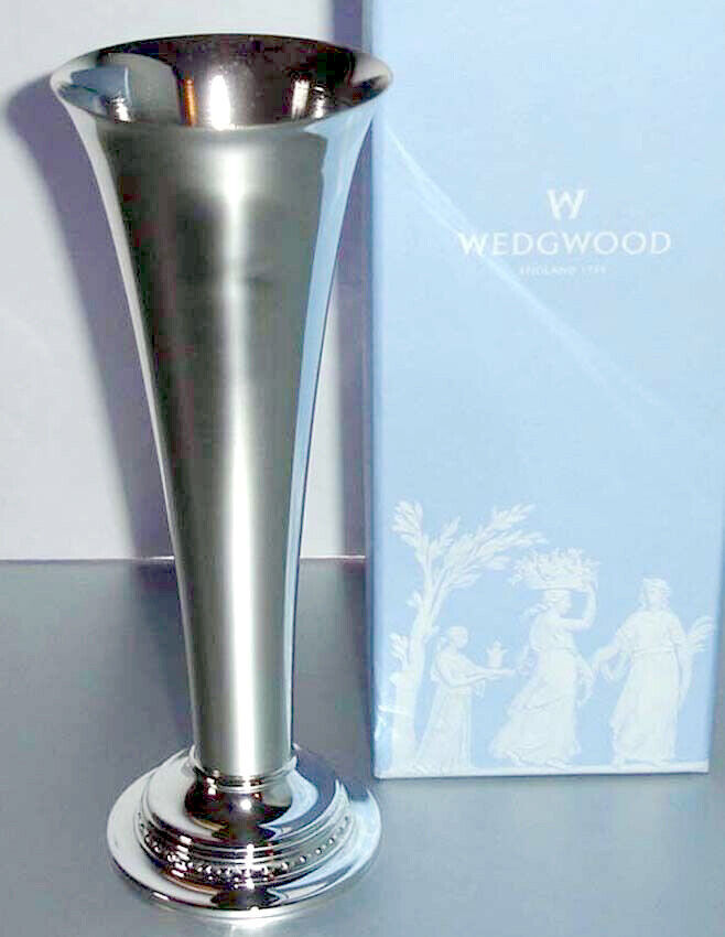 Wedgwood Silver Plated Wish Bud Posy Vase 8\