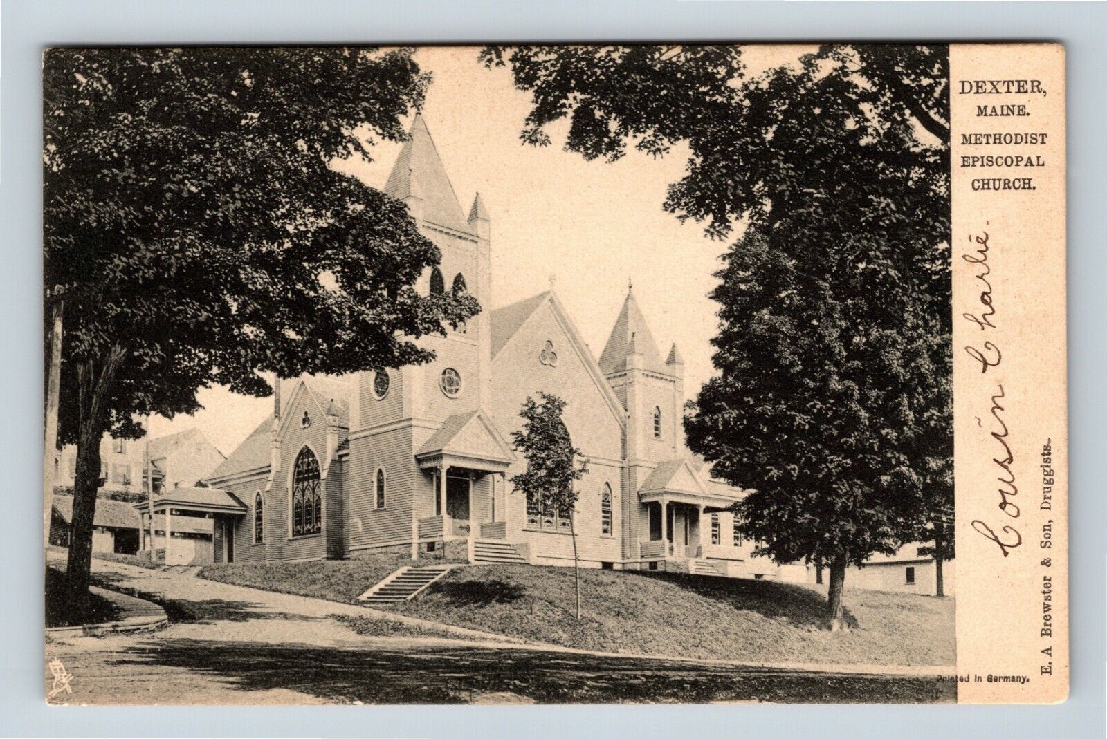 Dexter ME, Methodist Episcopal Church Tuck Vintage Postcard