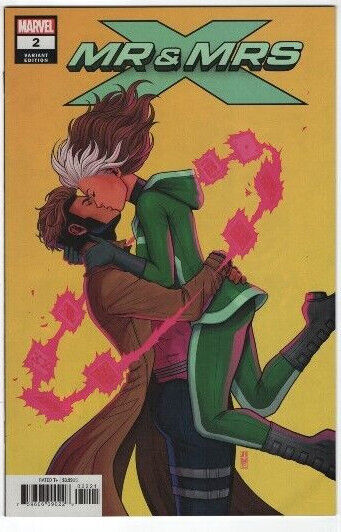 Mr and Mrs X #2 Jen Bartel 1:25 Variant Rogue Gambit Kiss Marvel Comics 2018