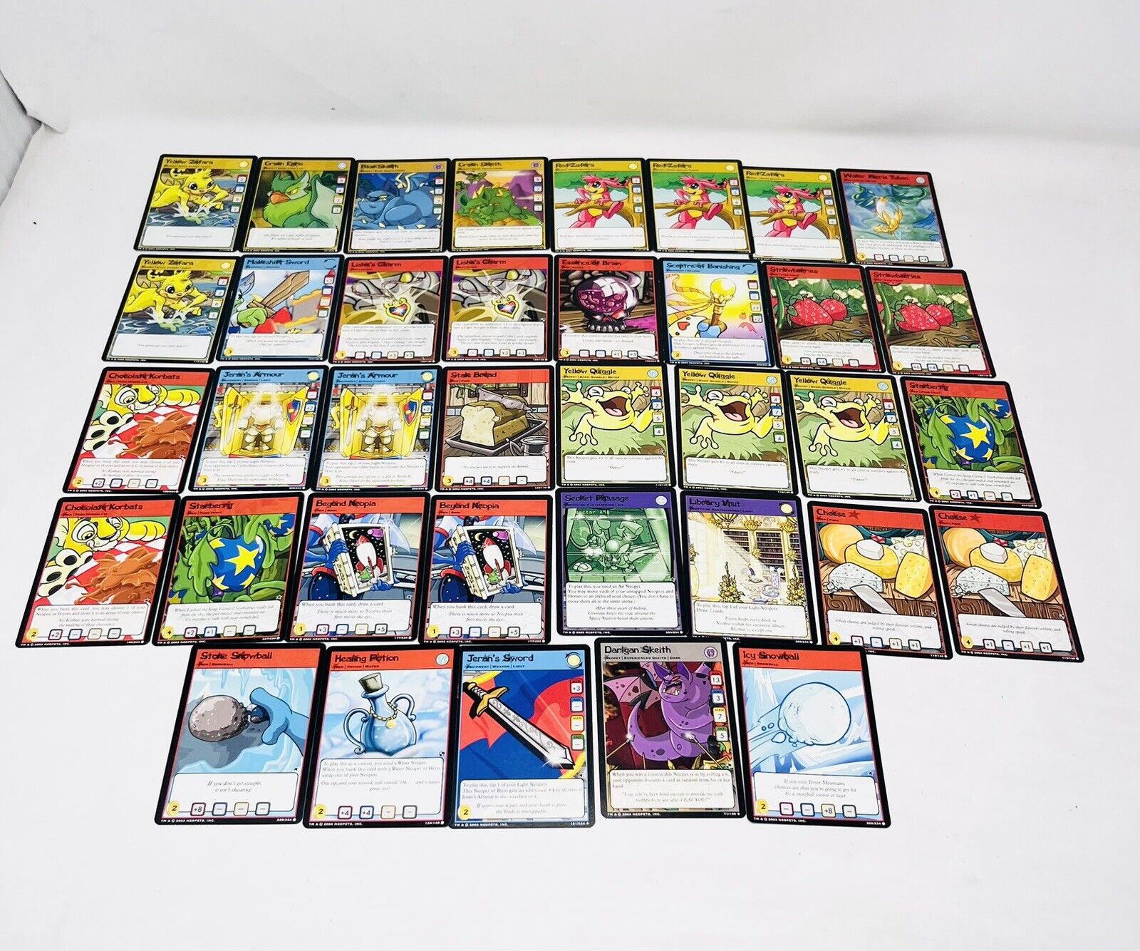 Neopets 2004 Trading Cards -Total 51