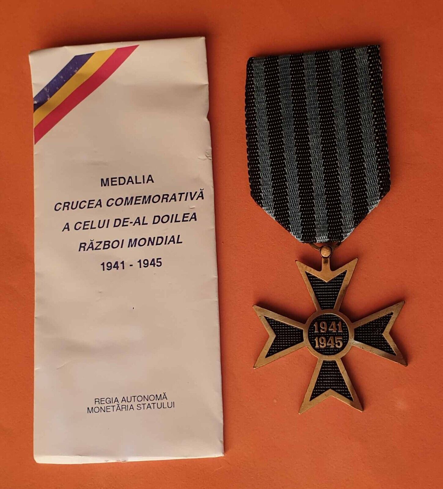 Romania veteran ww2 Commemorative Cross Medal of the Second World War 1941-1945