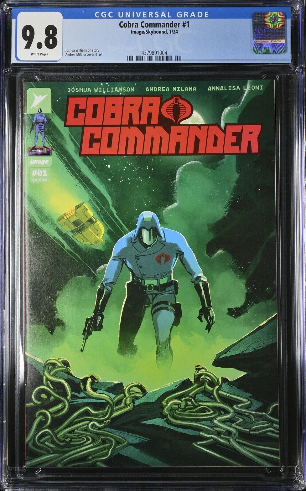 Cobra Commander #1 CGC 9.8 Cover A Image 2024 Transformers GI Joe Void Rivals WP