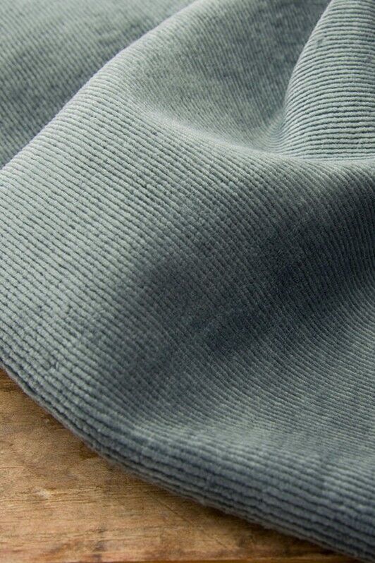 Kerry Joyce Plain Linen Velvet Uphol Fabric- Athos / Baltic Blue 1.75 yd 2037-06