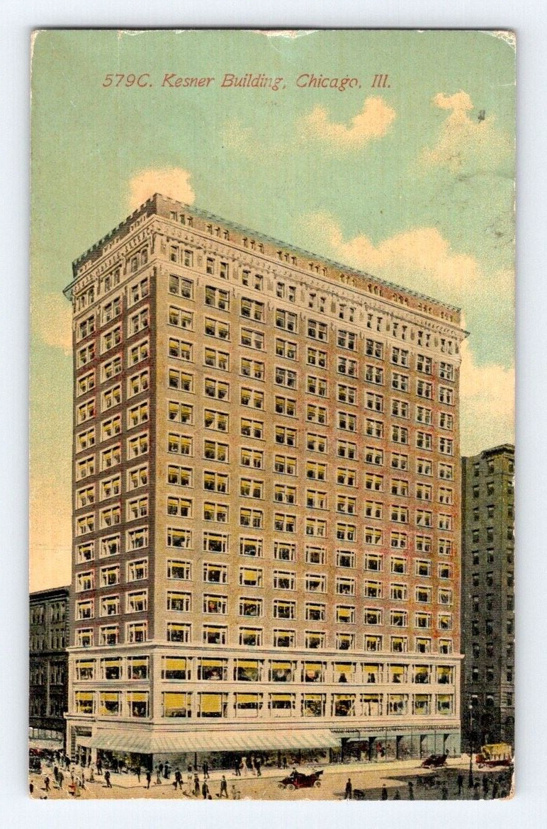 1909. CHICAGO, IL. KESNER BLDG. POSTCARD HH21