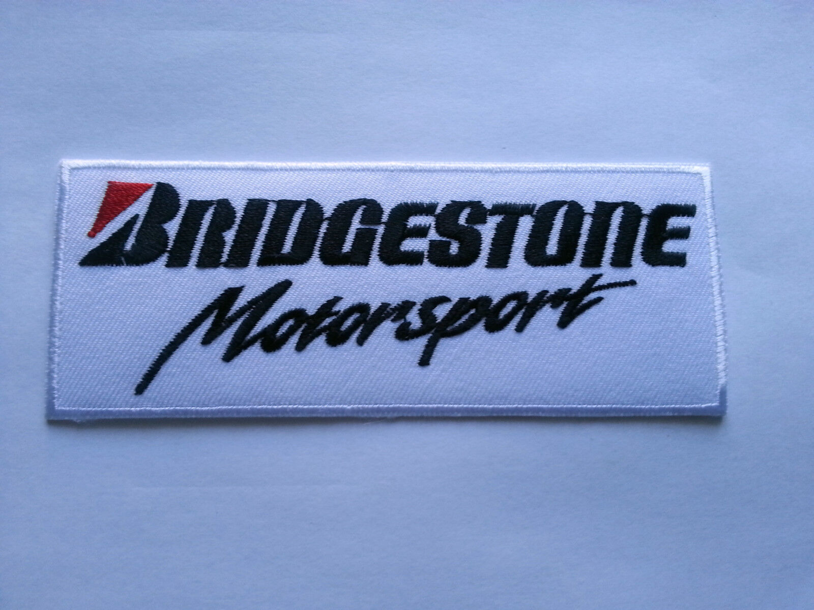 Bridgestone Motorsport Sew / Iron On Patch Motorsports Motor Racing Oils Fuels