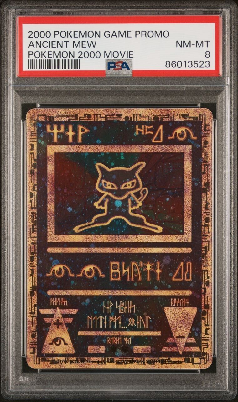 PSA 8 Ancient Mew \'The Power of One\' Movie 2000 Black Star Promo Pokemon Card