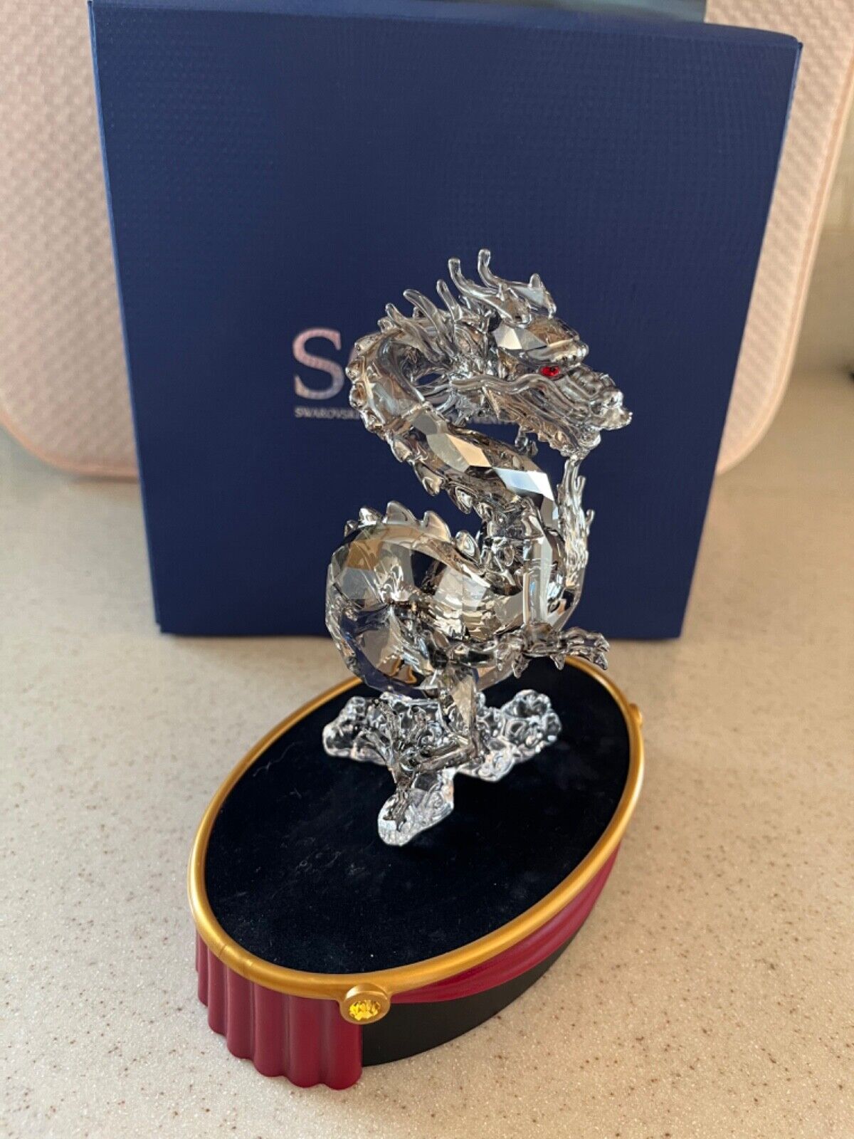 Swarovski Crystal 2012 SCS 25 Dragon Jubilee Edition 1096752 In Box with stand
