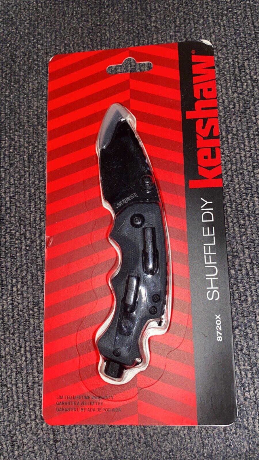 Kershaw Shuffle DIY 8720 Knife Liner Lock Plain Edge Blade-
