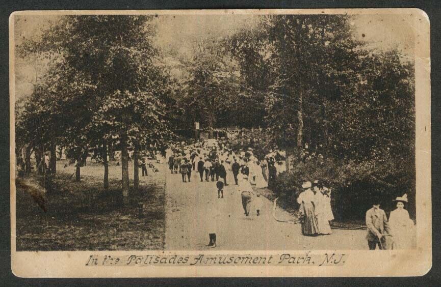 Palisades Amusement Park NJ postcard 1919