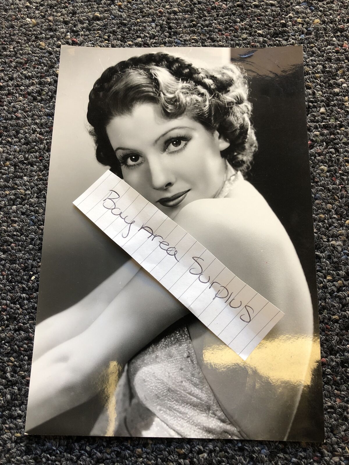 Rare Original Unpublished Photo Of BLANCA VISCHER 9”x6” Glamour Shot