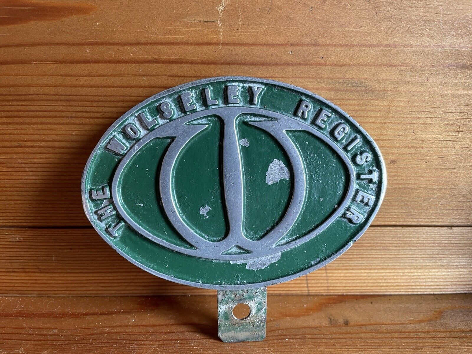 The Wolseley Register Car Grill Badge