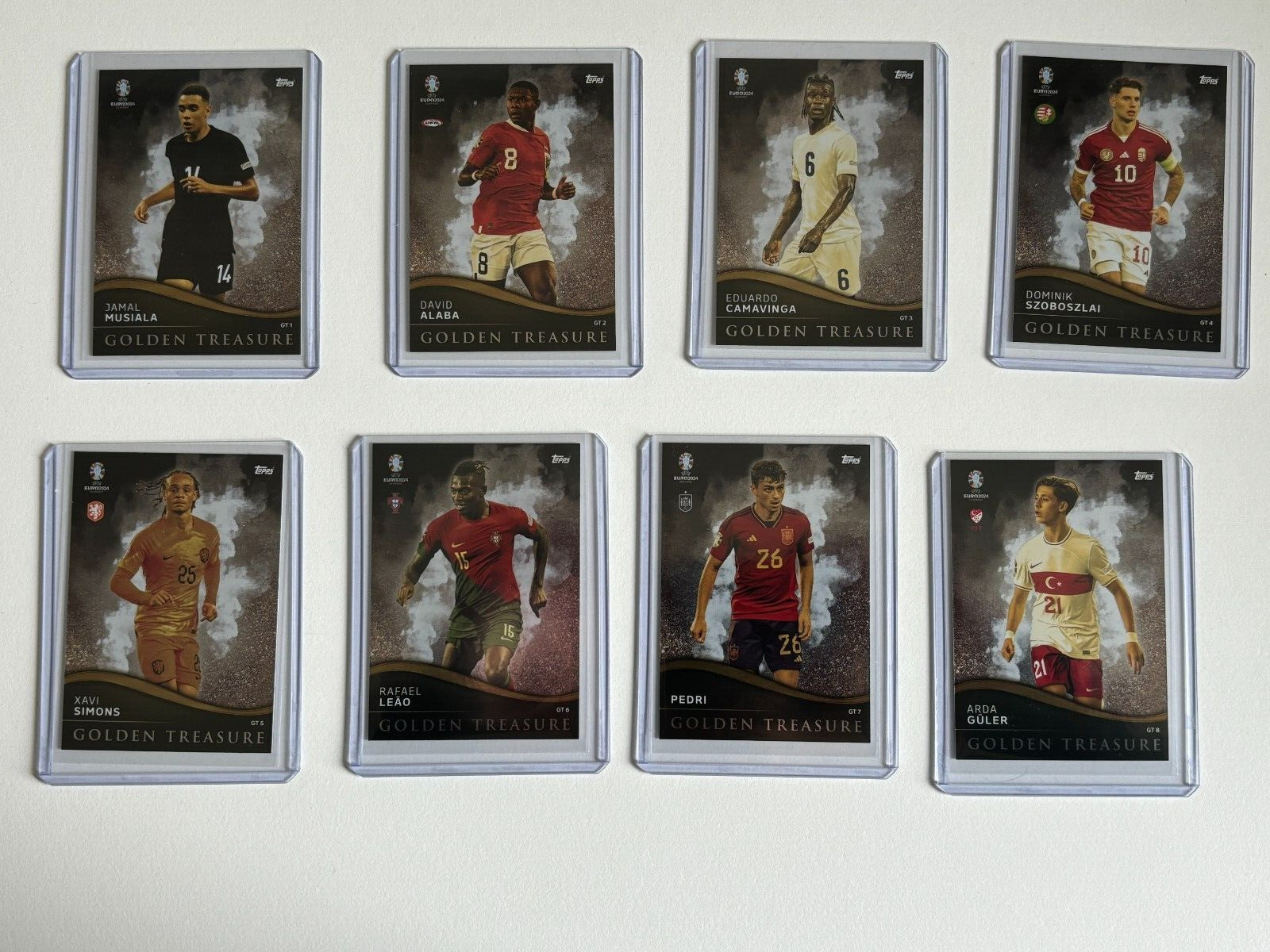 Topps Match Attax UEFA Euro 2024 Set of 8 Cards Golden Treasures