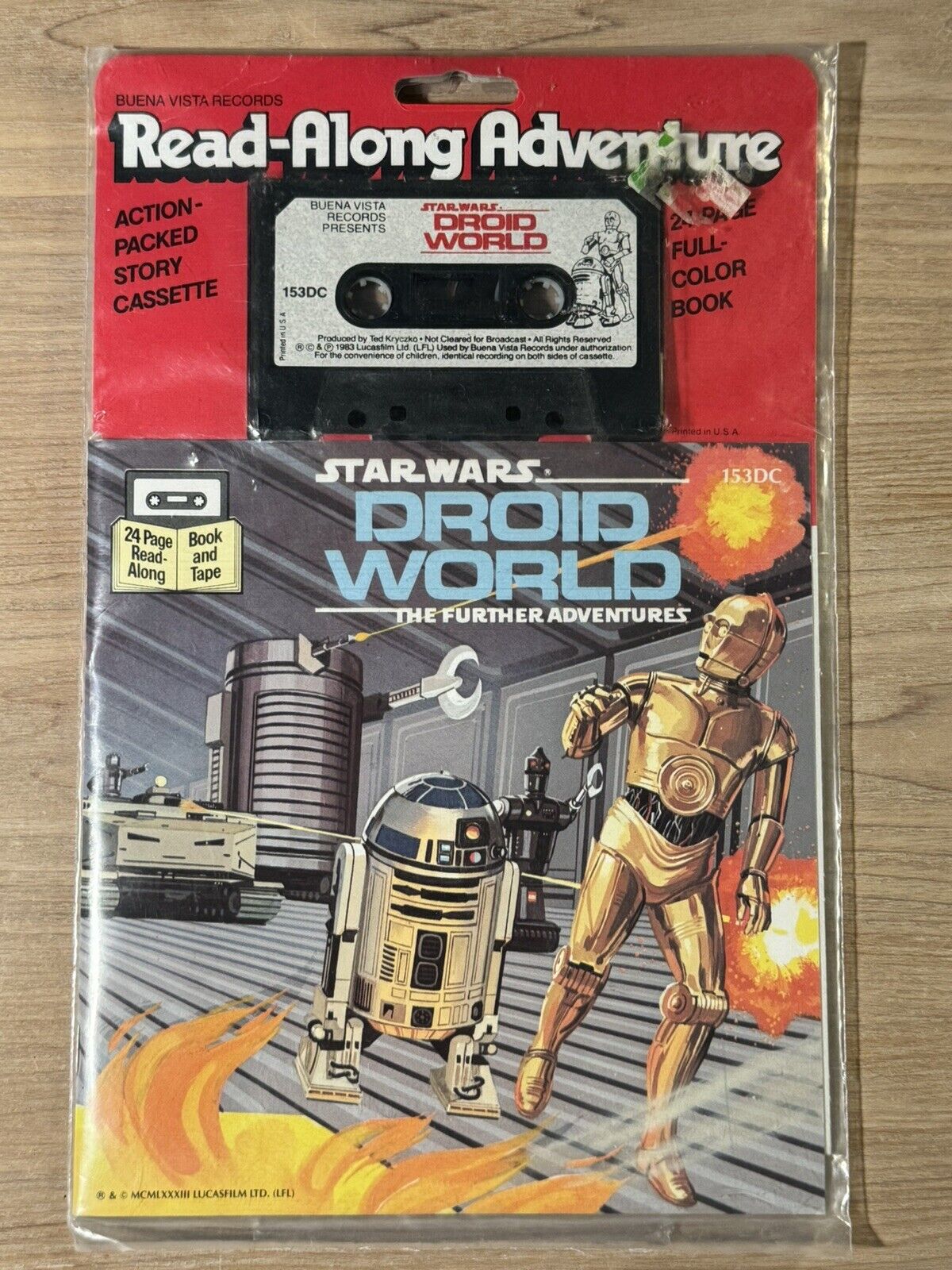 STAR WARS (1979) 24 Page Read-Along Book & Tape Cassette Droids SEALED NEW