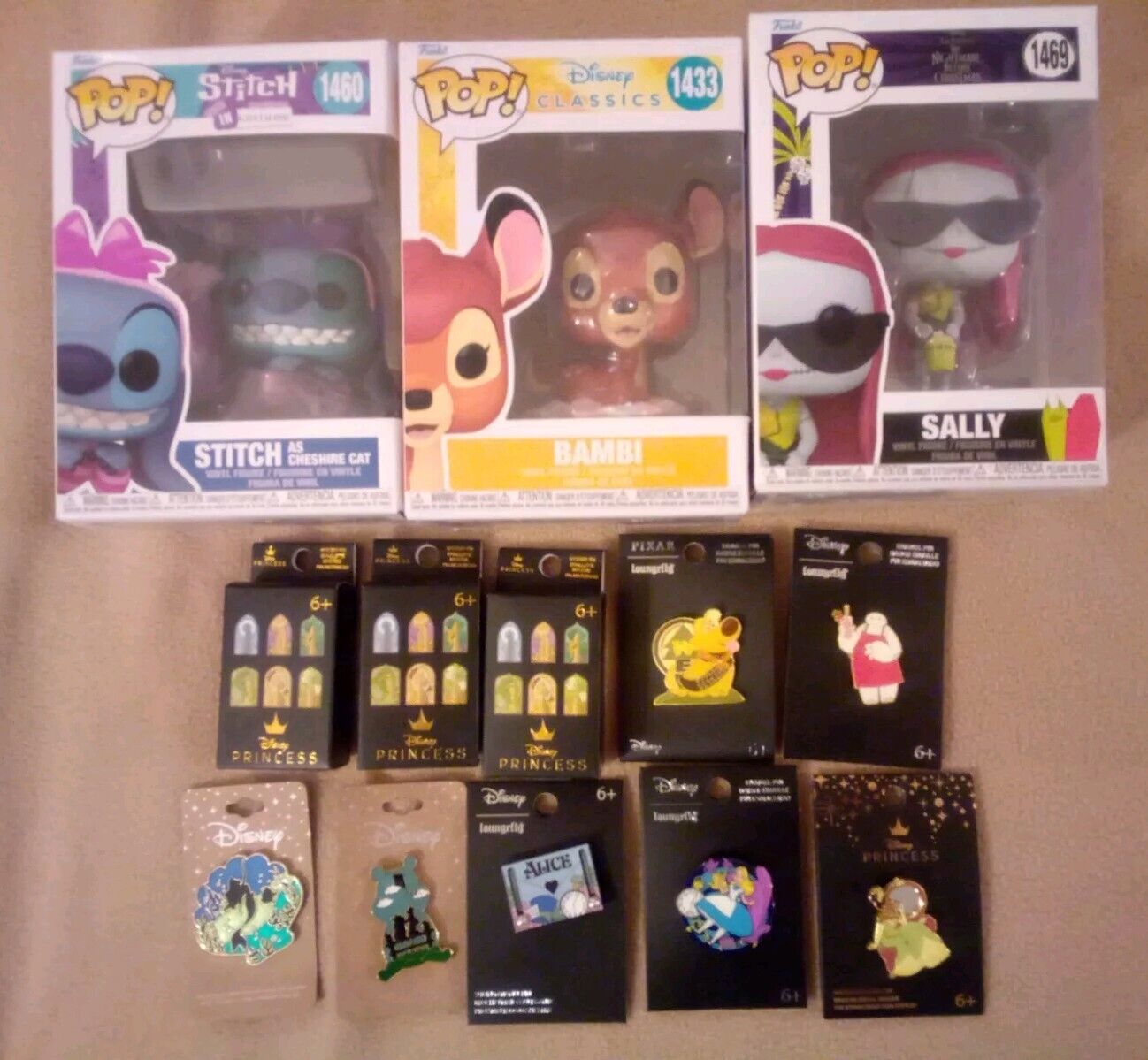 Disney Collectible Trading Pin Lot (10 Pin Lot) & (3 Pop Lot)