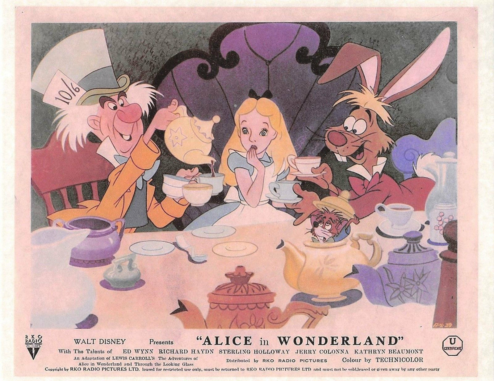 1951 Walt Disney Alice In Wonderland A Very Merry Unbirthday Mad Hatter 🐰