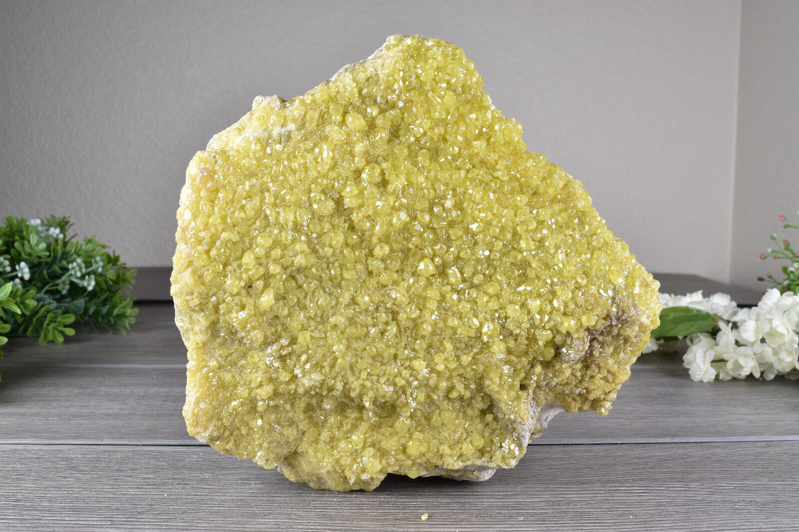 Native Sulfur Crystals on Matrix from Bolivia  17.5 cm  # 19343