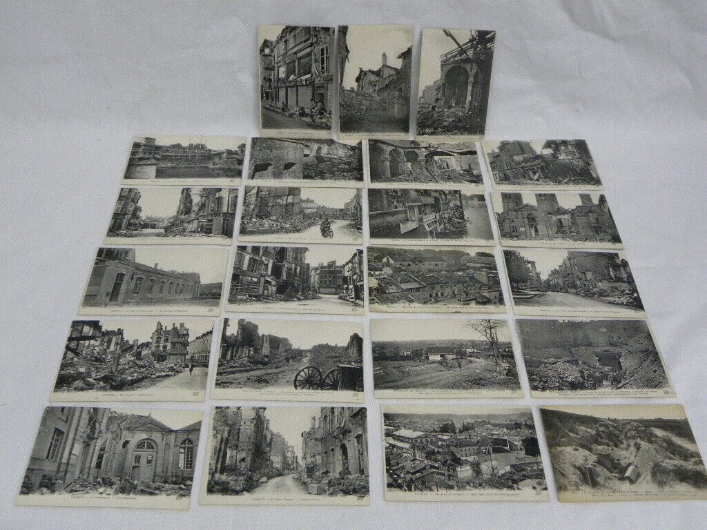 Lot of 23 WW1 Post Cards of Verdun France Carte Postale Unused Made in Paris