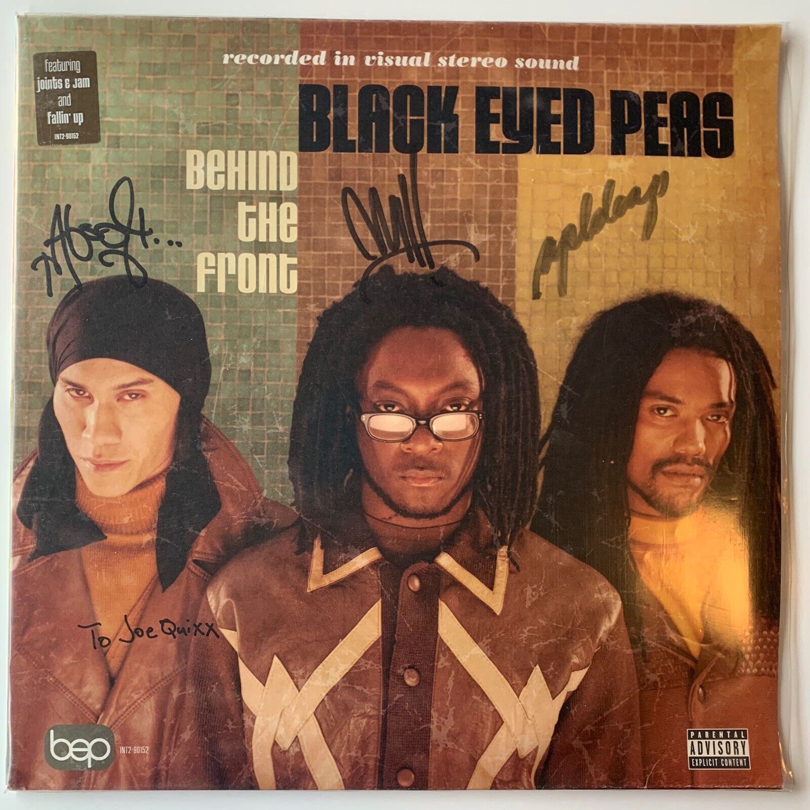 Black Eyed Peas Behind the Front 2x Vinyl Signed Cover