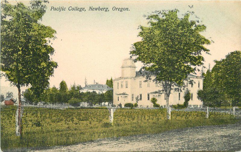C-1910 hand colored Pacific College Newburg Oregon Postcard Portland 11138