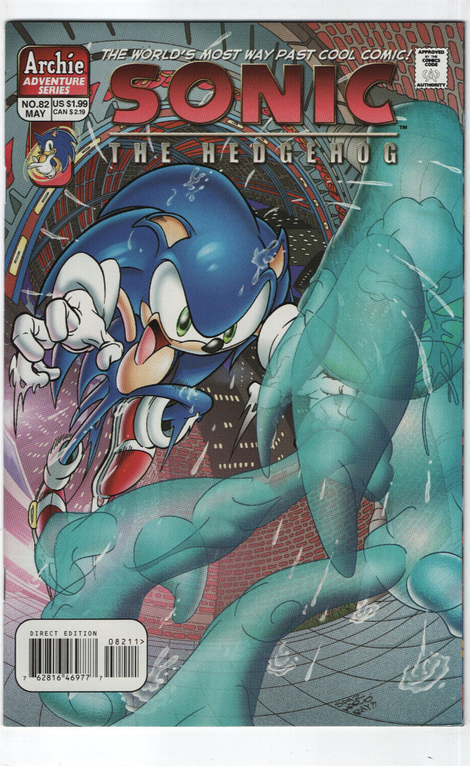 Sonic the Hedgehog #82 2000 Archie Comics Knuckles Sega Video Game