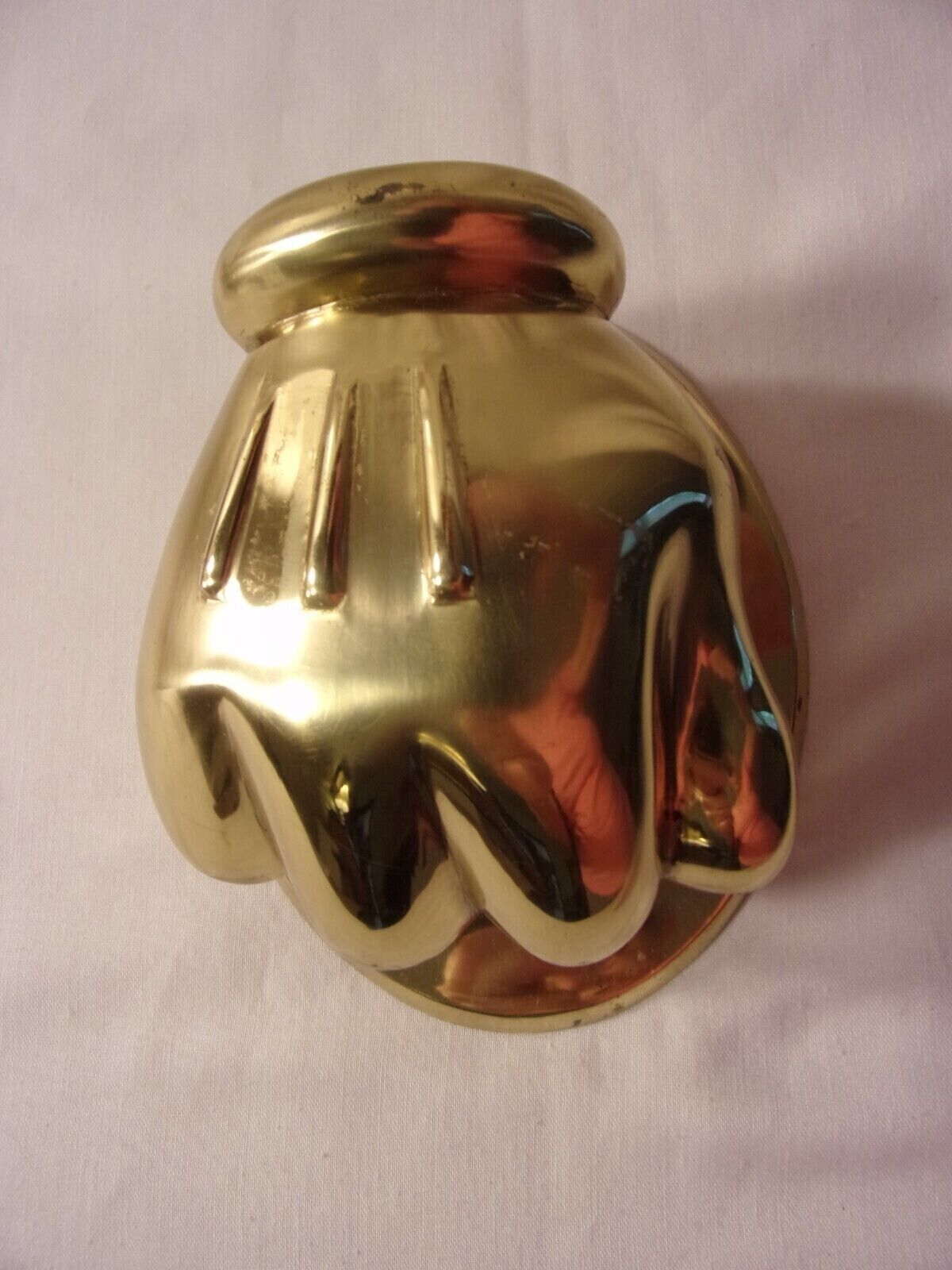 RARE Vintage Disney Mickey Mouse The Golden Glove Solid Brass Door Knocker NOS