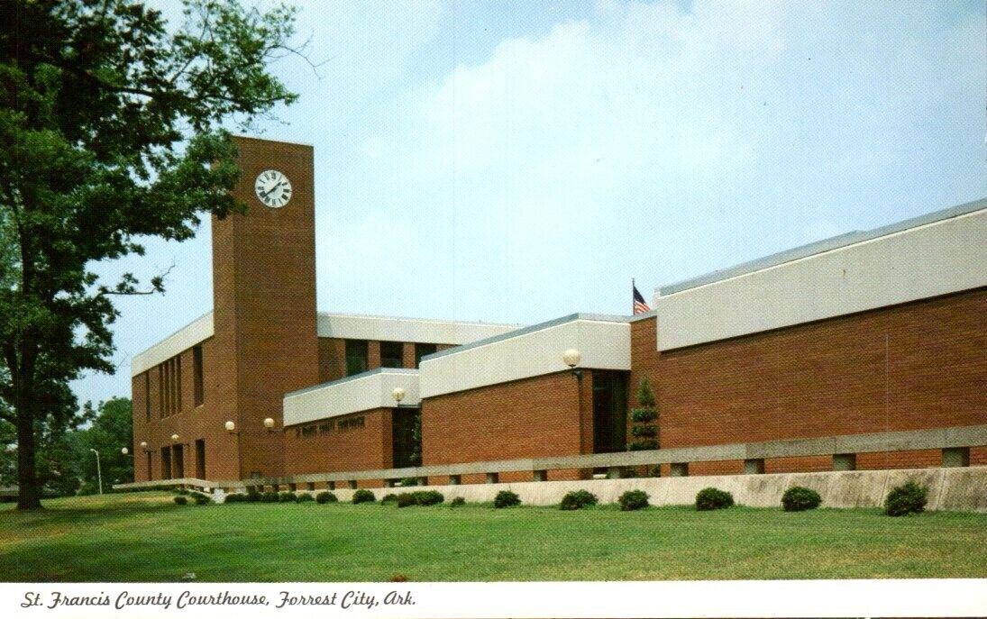 Postcard - St. Francis Community Courthouse, Forrest City , Arkansas