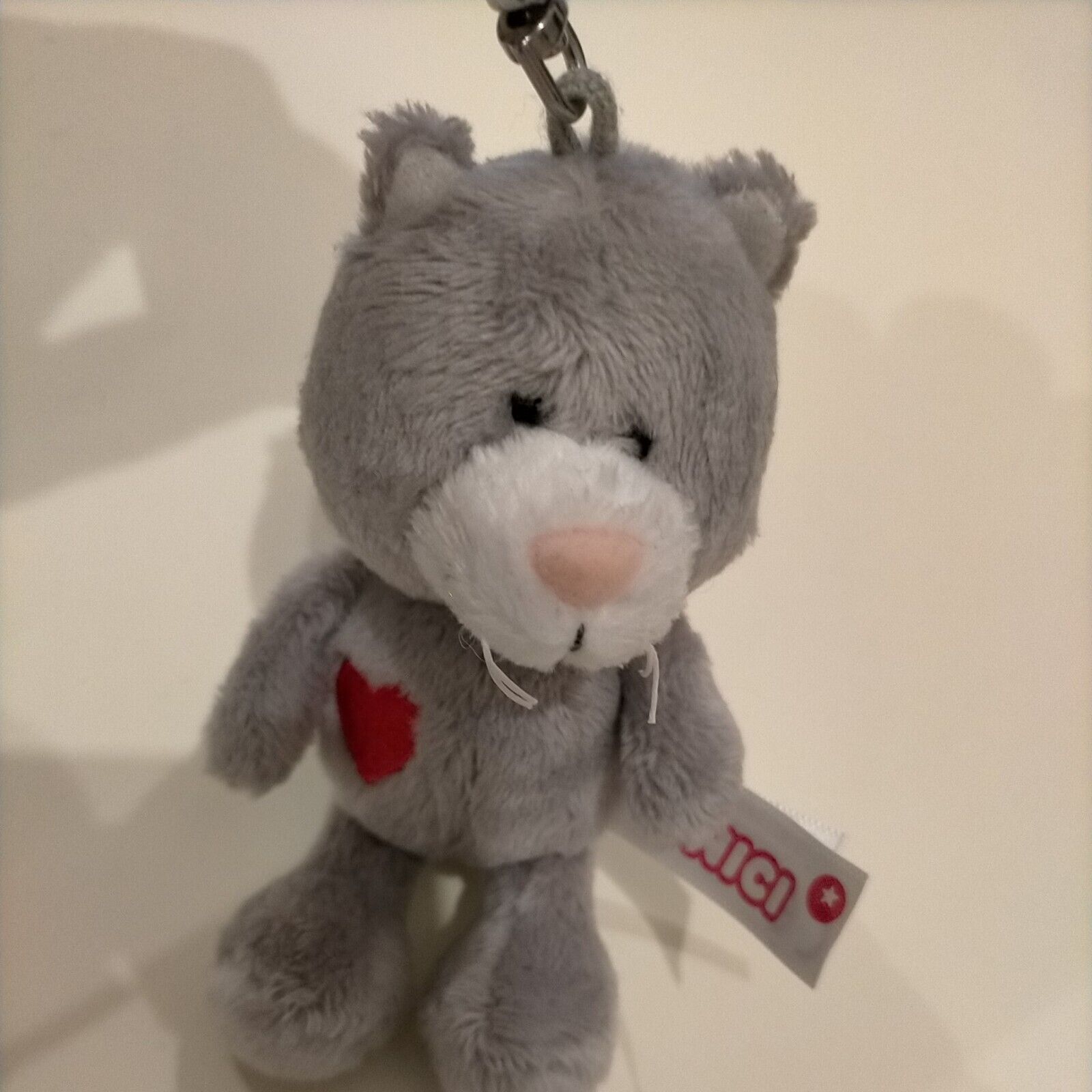 NICI Cat keychain  gray stuffed toy 