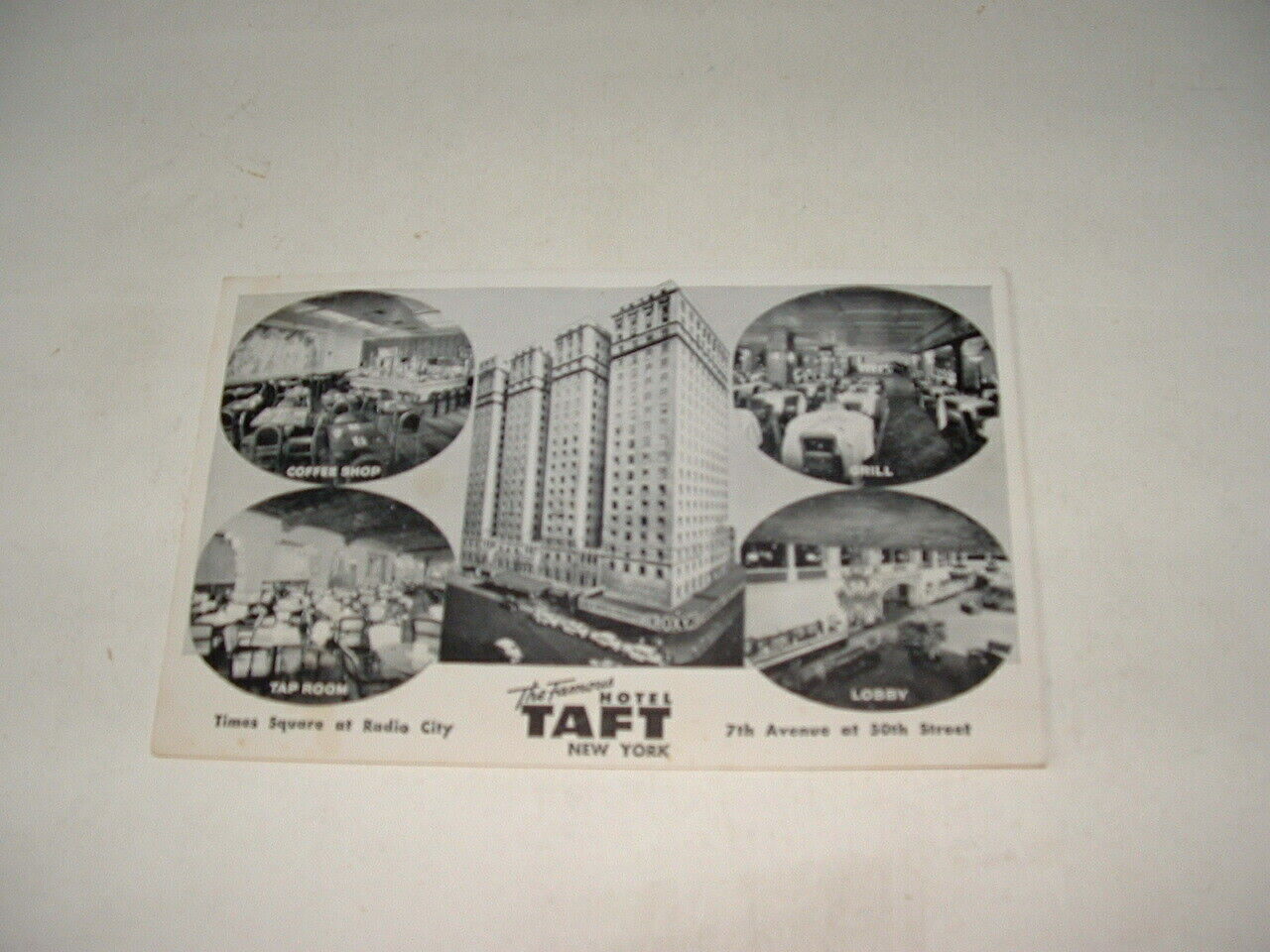 Taft Hotel, New York, New York postcard 1940\'s