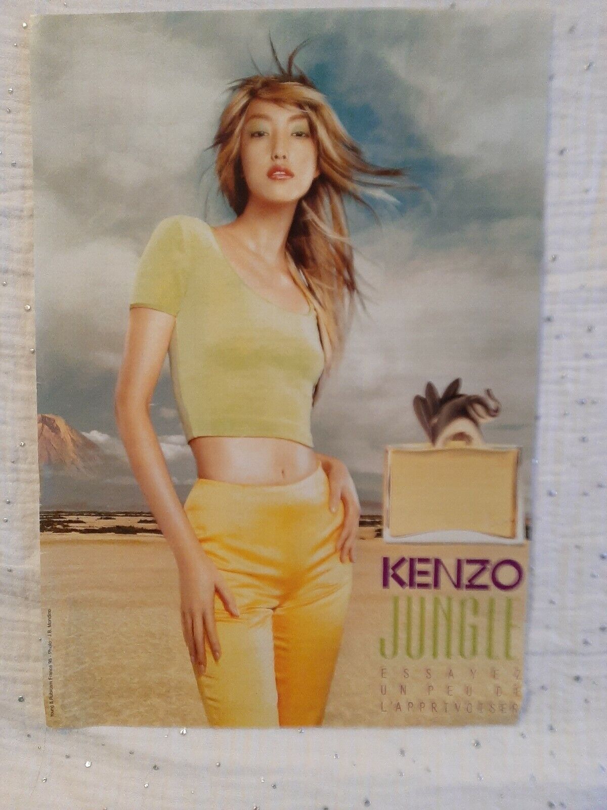 Perfume Paper Advertising. 1996 Ad Kenzo Jungle Perfume