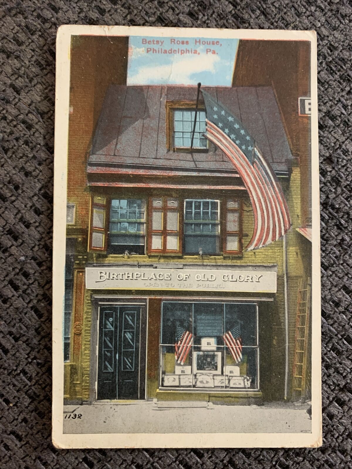 Betsy Ross House Philadelphia PA Pennsylvania WB Postcard VTG UNP Vintage