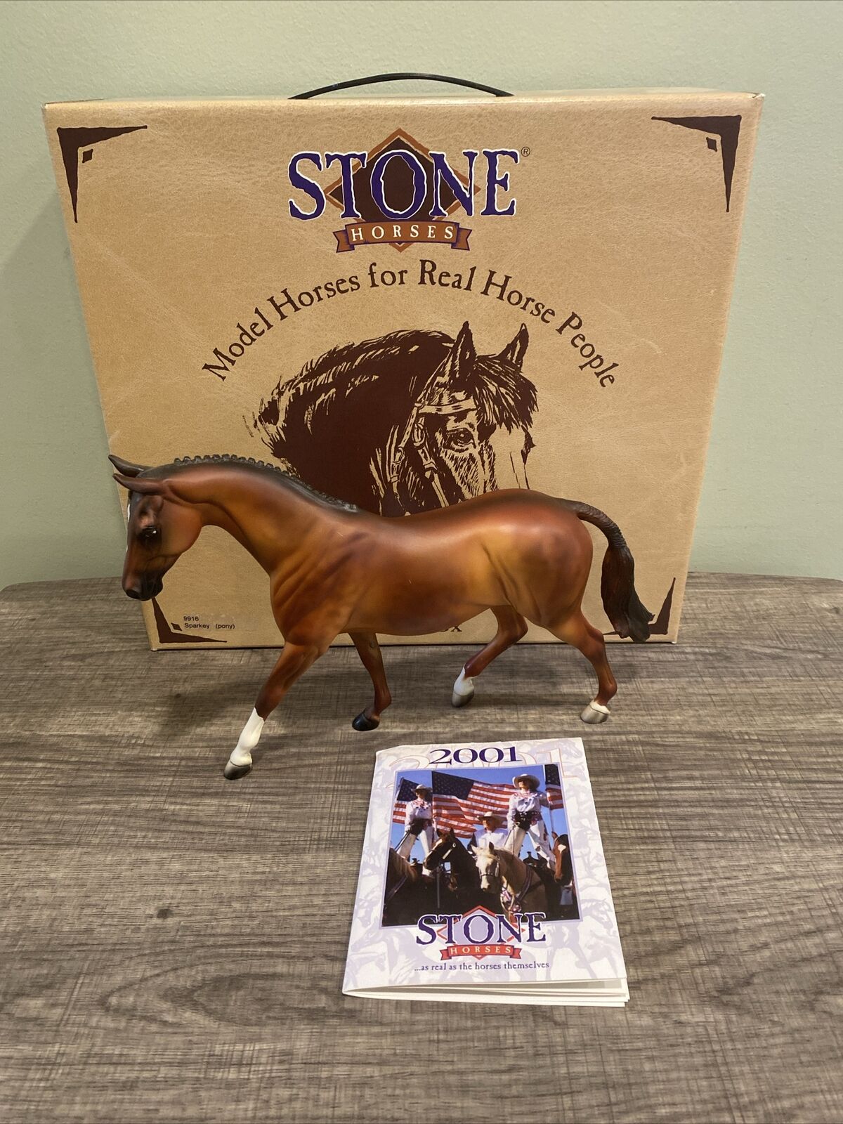 Peter Stone Horse Pony Model Sparkey #9916 Tack Box w/ Box