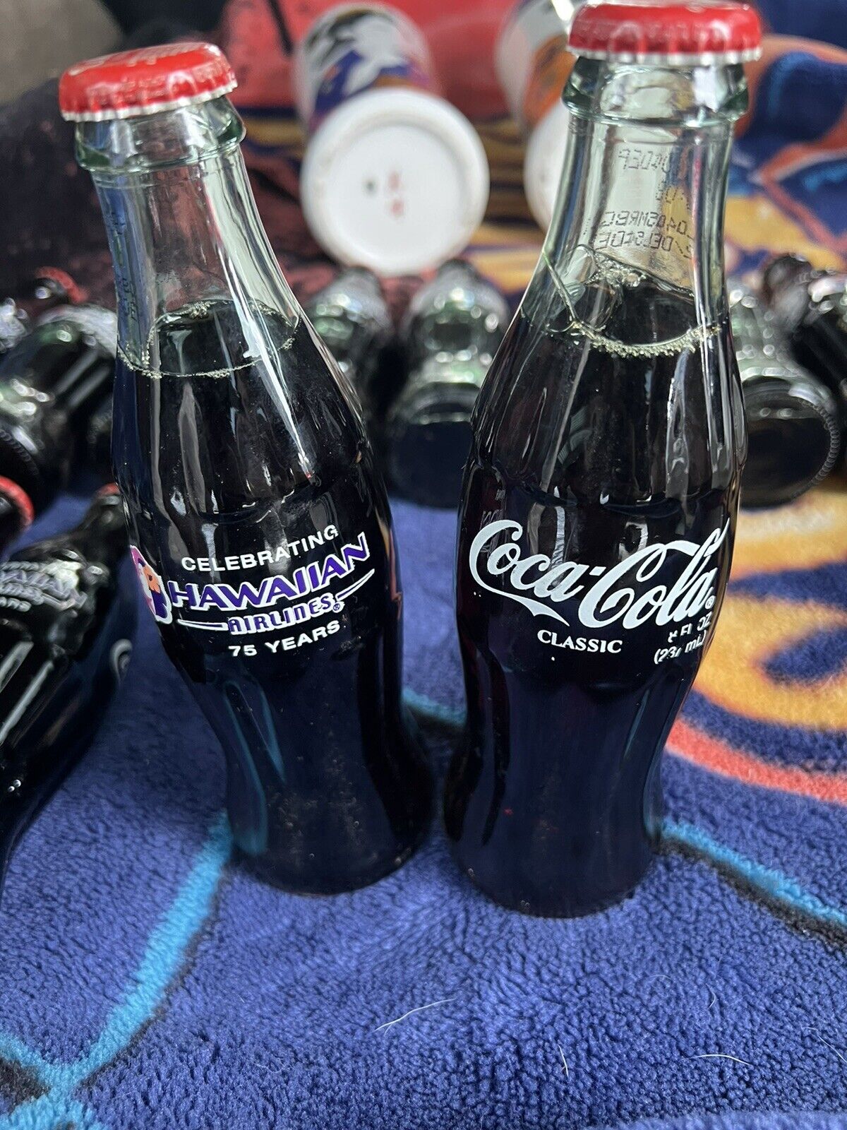 Extremely Rare Hawaiian Airlines 75 Years Coca Cola Bottle