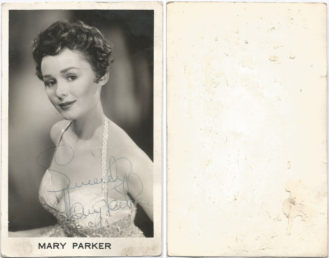 Fifty-Fifty Quite Contrary MARY PARKER Bitton UK Australia Autograph Photo (691)