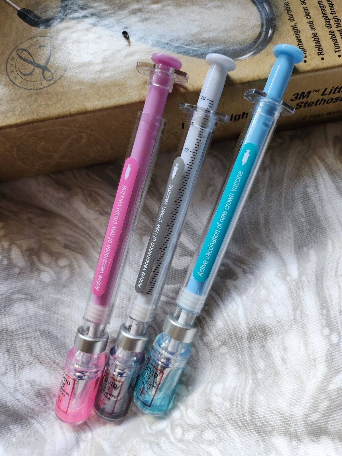3 Cute Syringe Style Gel Pen 