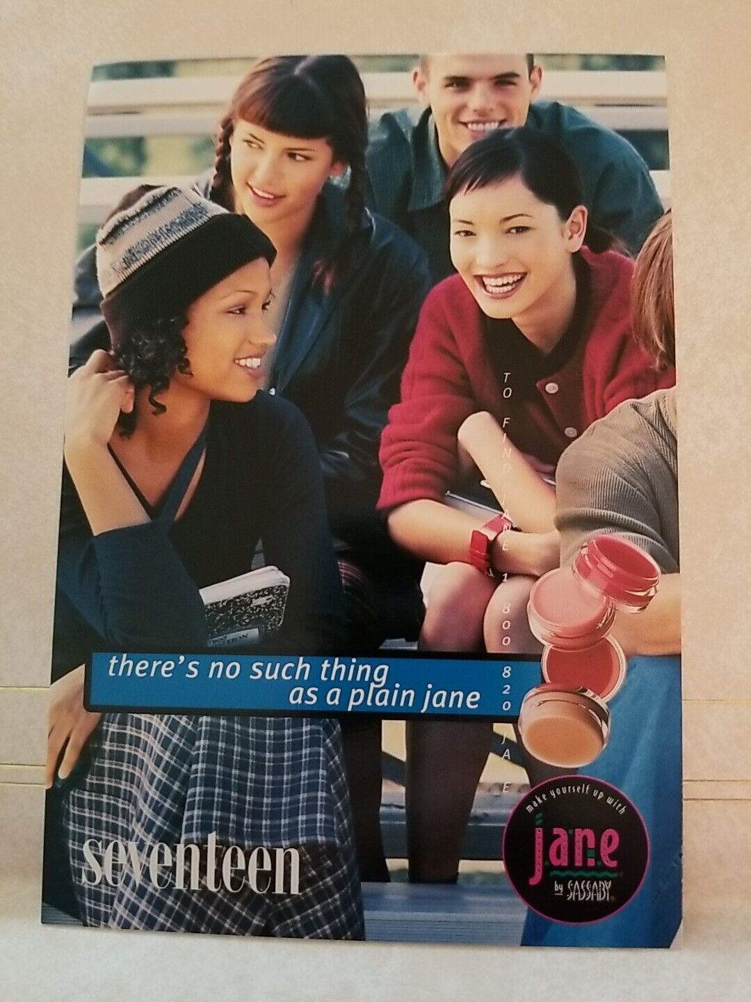 Postcard Advertising Seventeen Magazine Jane Cosmetics