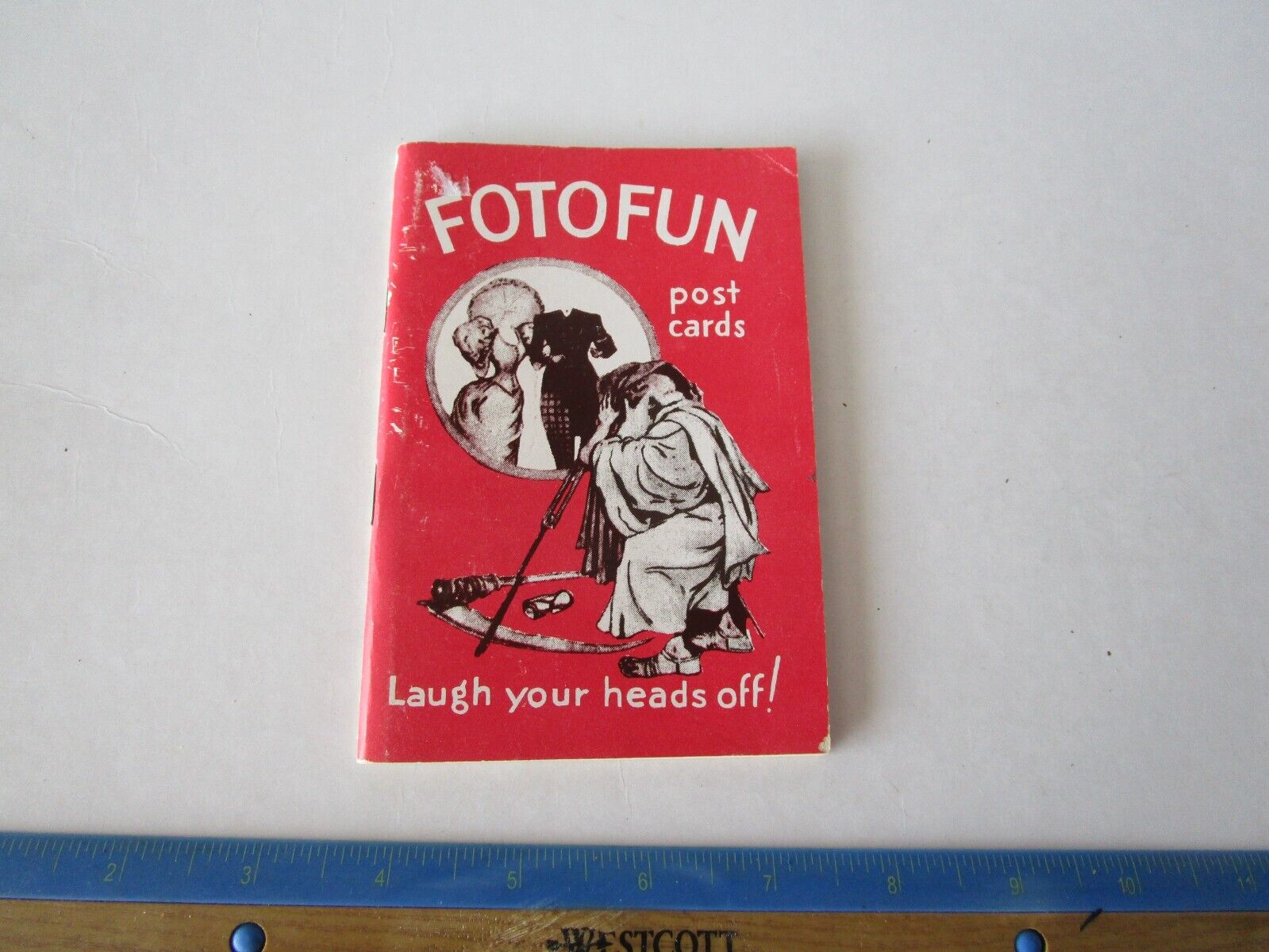Vintage Original 1935 FotoFun Postcard Cards 12 Comic Unused Headless Postcards