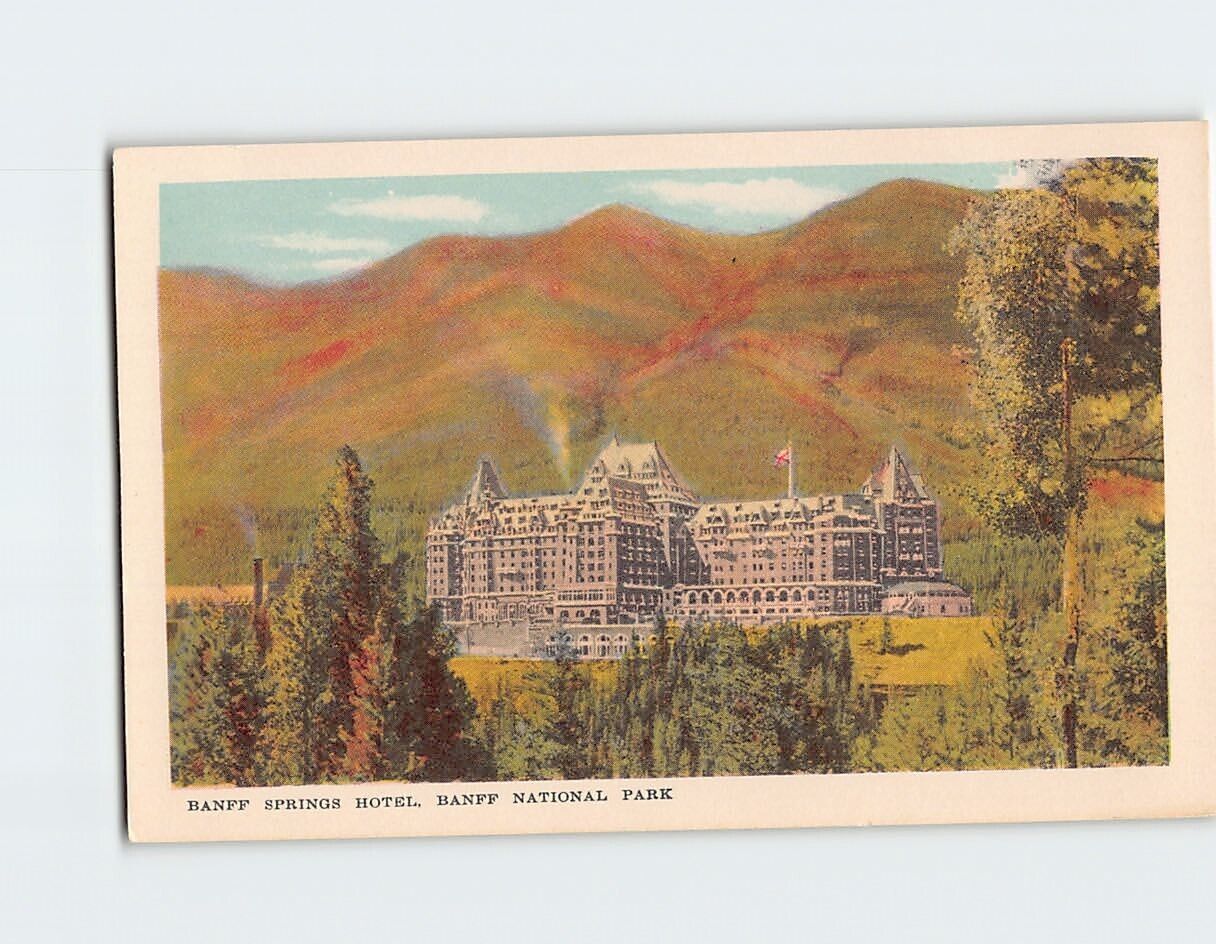 Postcard Banff Springs Hotel Banff National Park Canada