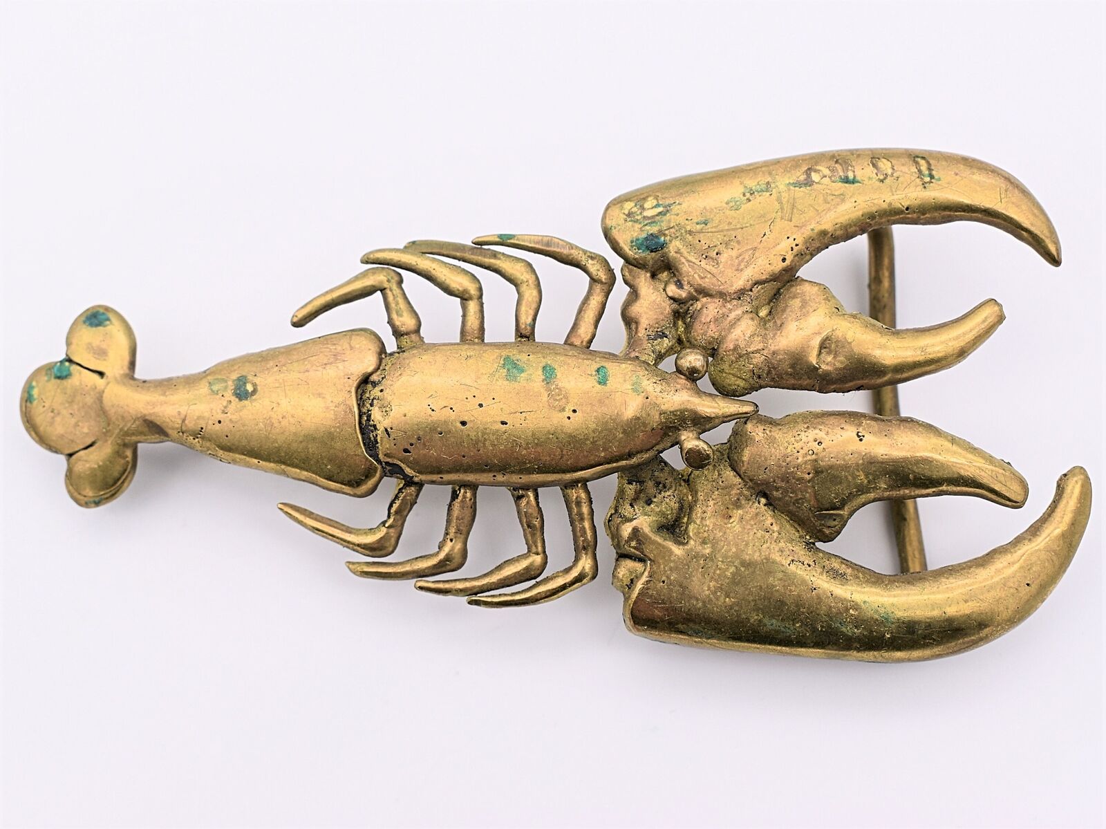 Lobster Solid Brass Handmade Unique Vintage Belt Buckle