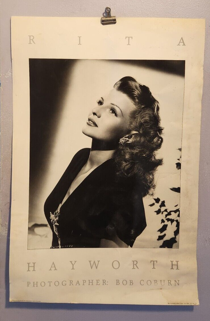 Vintage Rita Hayworth Wall Art Poster Classic Actress Photograph Print
