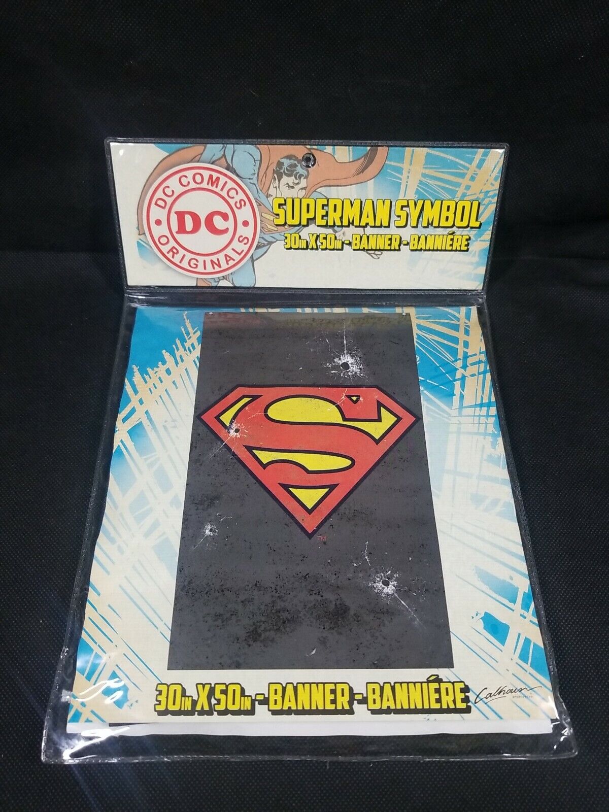DC Comics Originals Banner Superman Symbol 30x50 Justice League Superhero WB