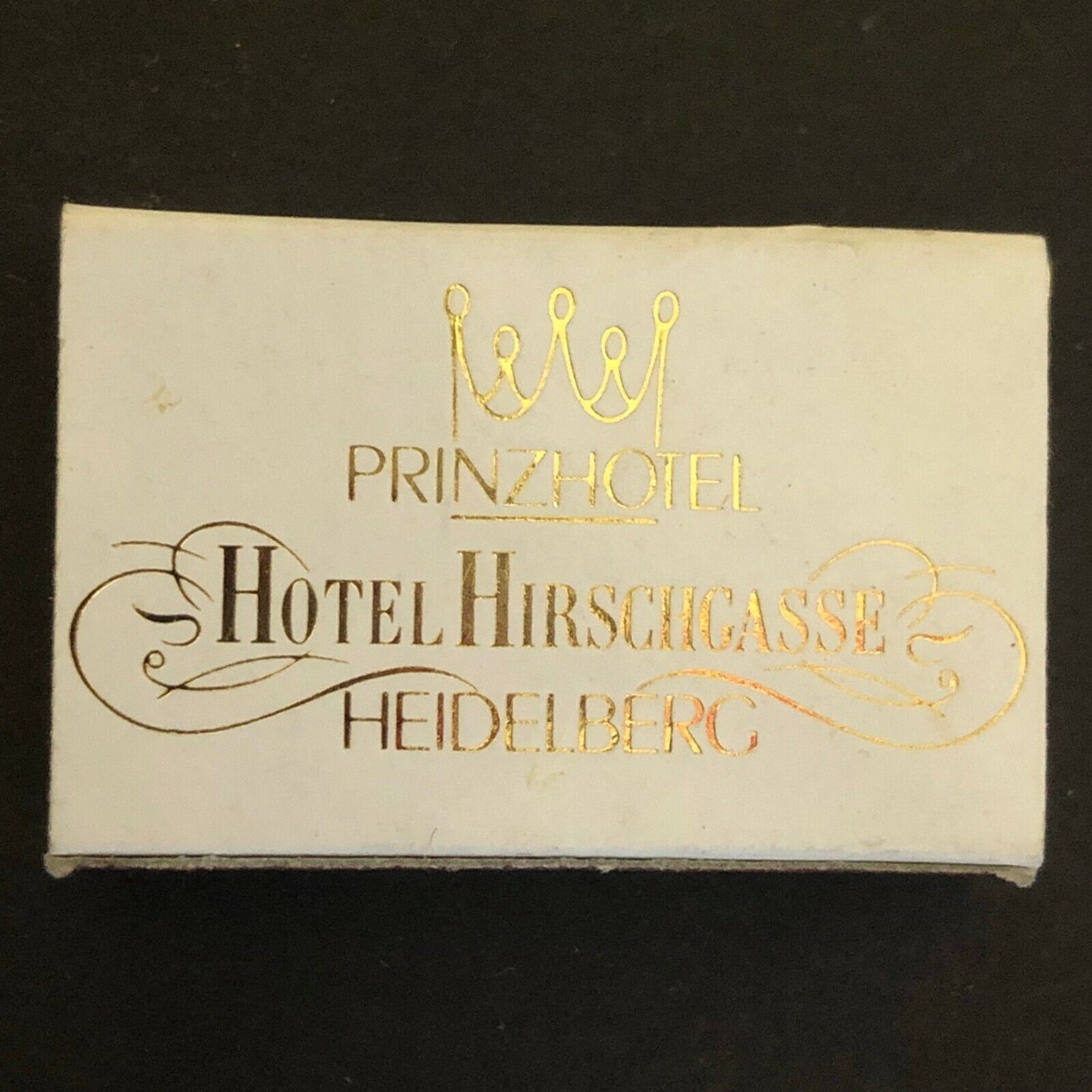 c1970\'s-80\'s Wooden Matchbox Matchbook Prinz Hotel Hirschcasse - Heidelberg