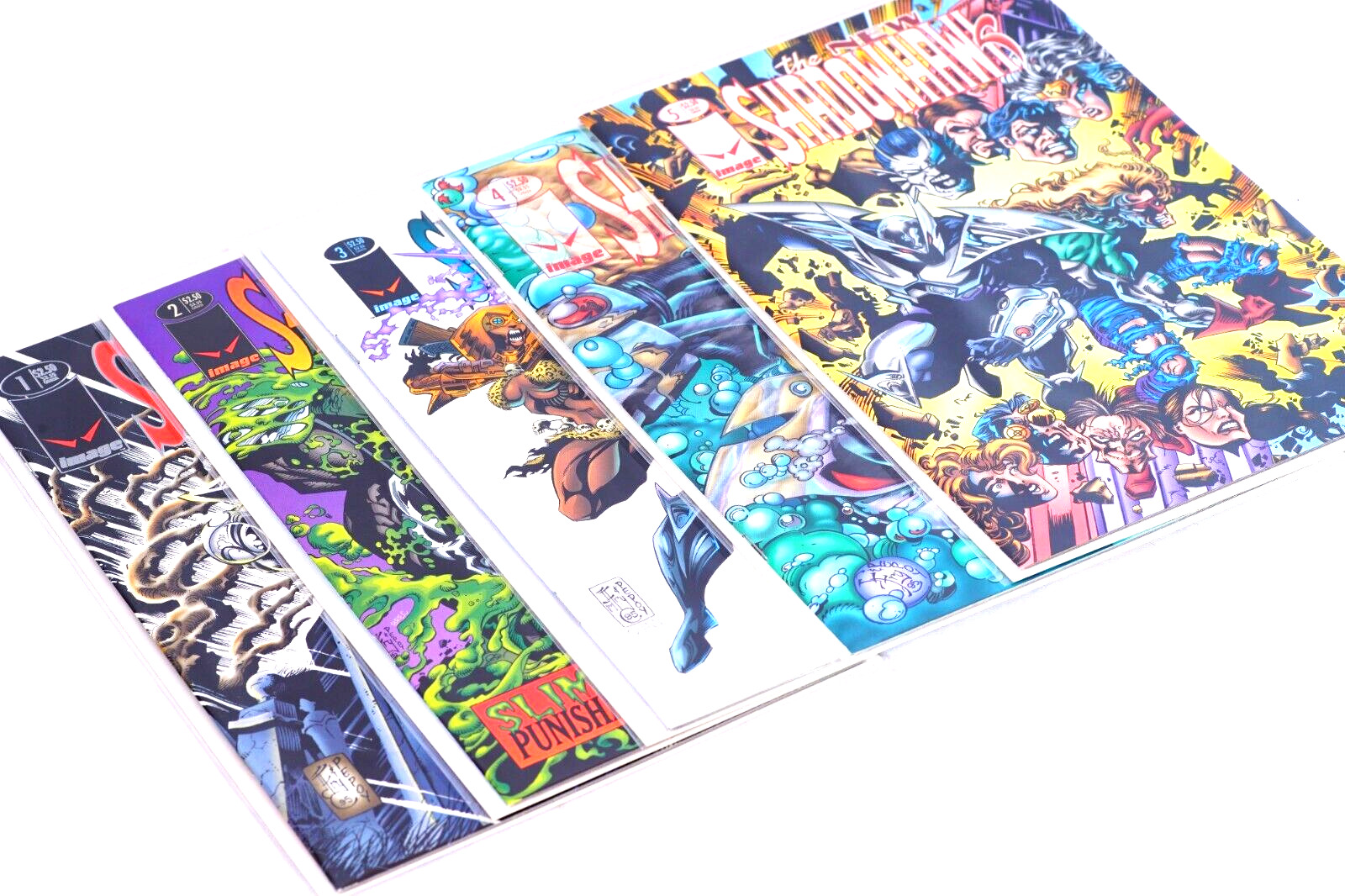 1995 The New Shadowhawk Comic Book Lot 1, 2, 3, 4, 5 Image Comics