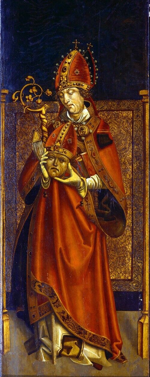 Oil painting Saint-Alban-of-Mainz-1500-1525-Tyrolean-16th-Century-oil-paint 48\