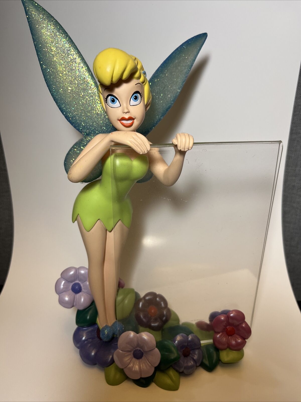 RARE Disney Tinkerbell Photo Picture Frame Figure Peter Pan Ornament 3-D NEW 