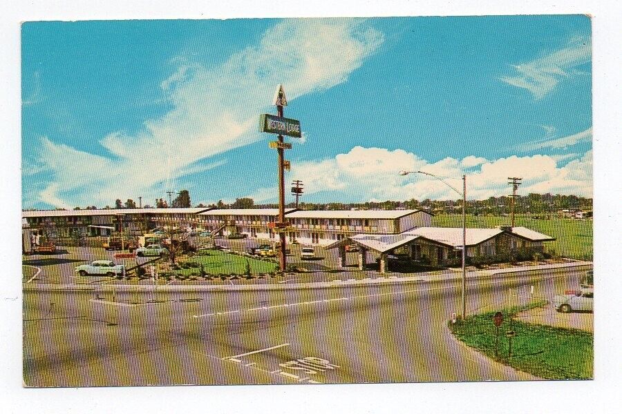 Chrome Postcard, Western Lodge, Fresno, California