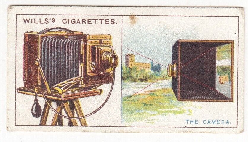 Vintage 1915 Trade Card of an early CAMERA