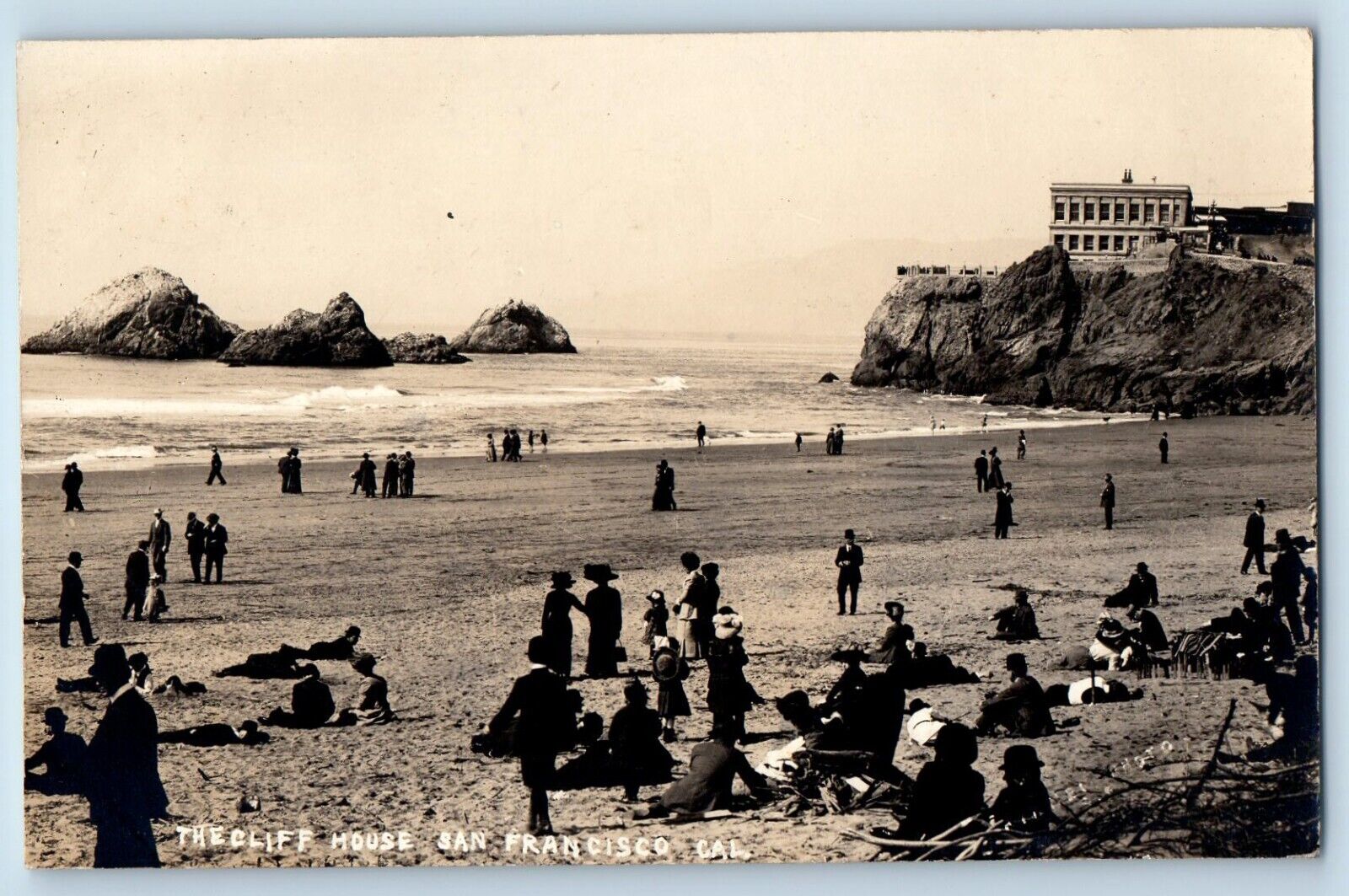 San Francisco California CA Postcard RPPC Photo The Cliff House c1910's Antique