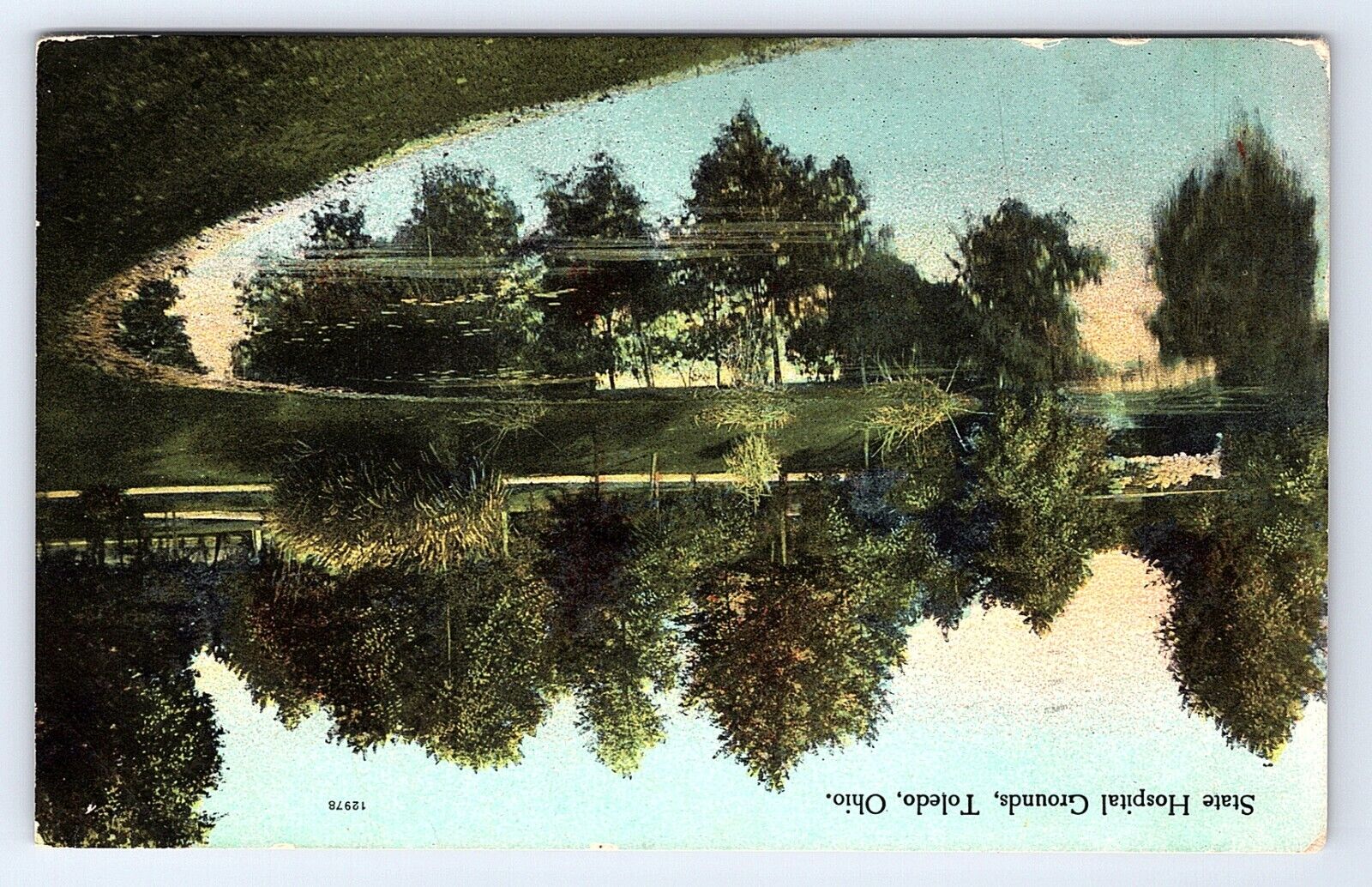 Postcard State Hospital Grounds Toledo Ohio OH c.1909