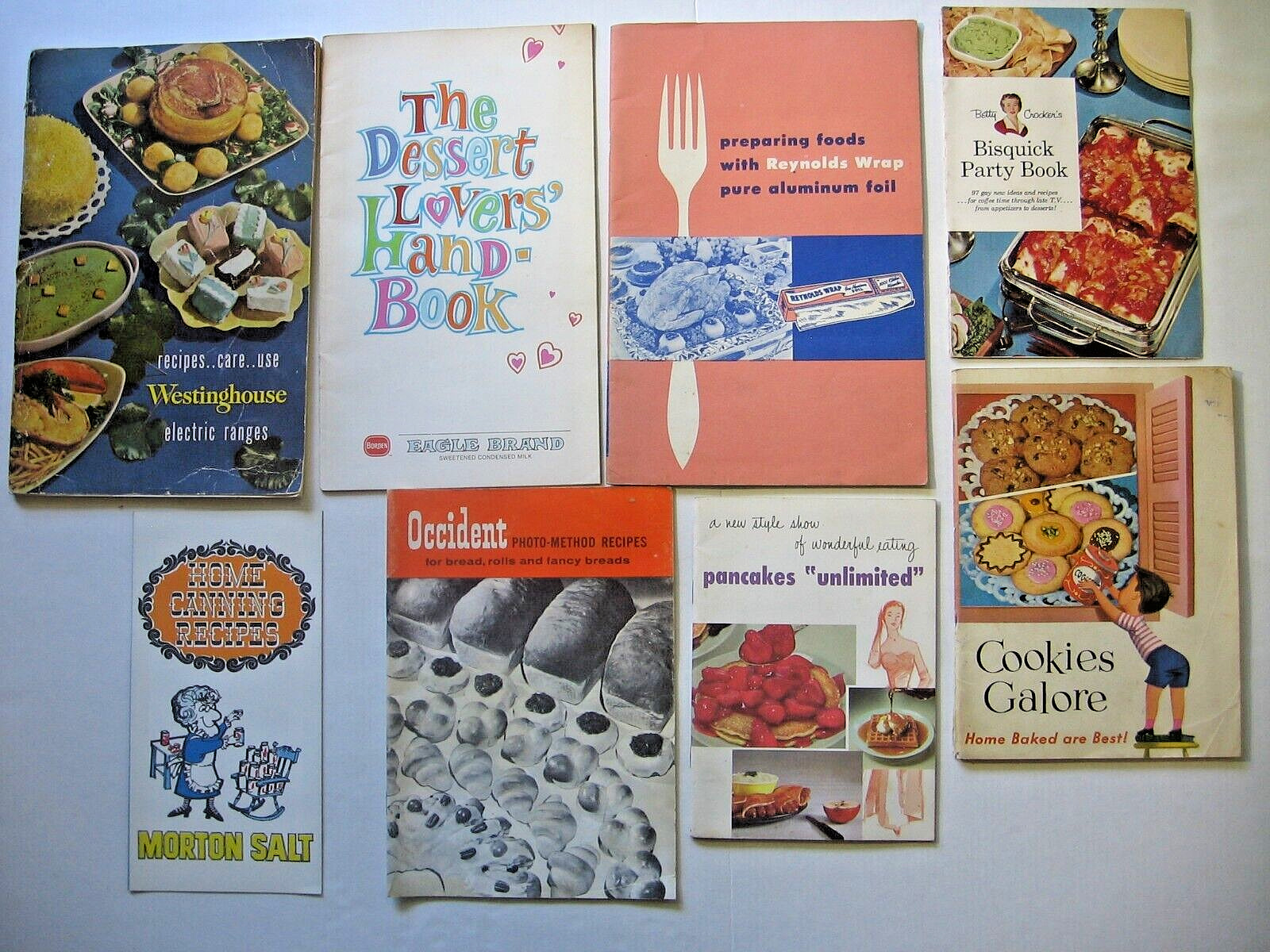 13 Vintage Recipe Pamphlets Booklets 1940-70's Ball Presto Aunt Je mim a Borden