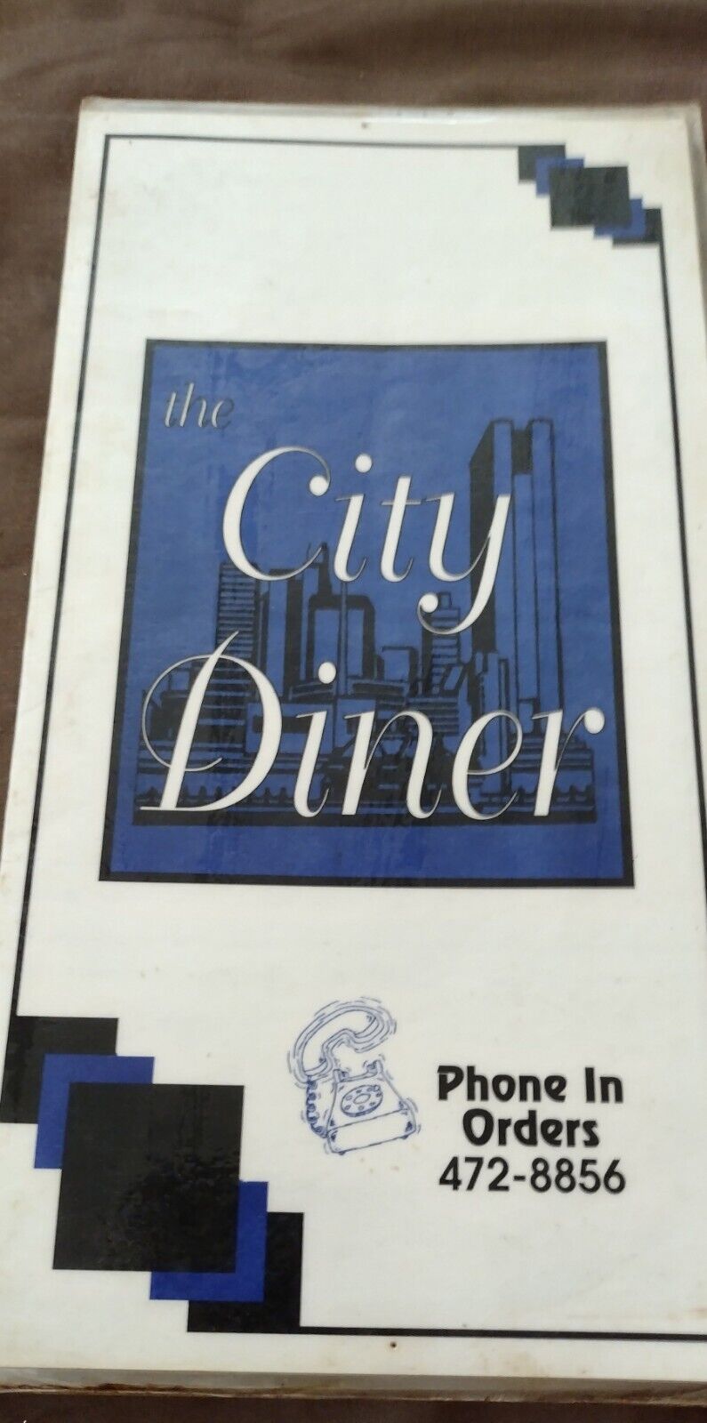 Vintage City Diner Restaurant Menu